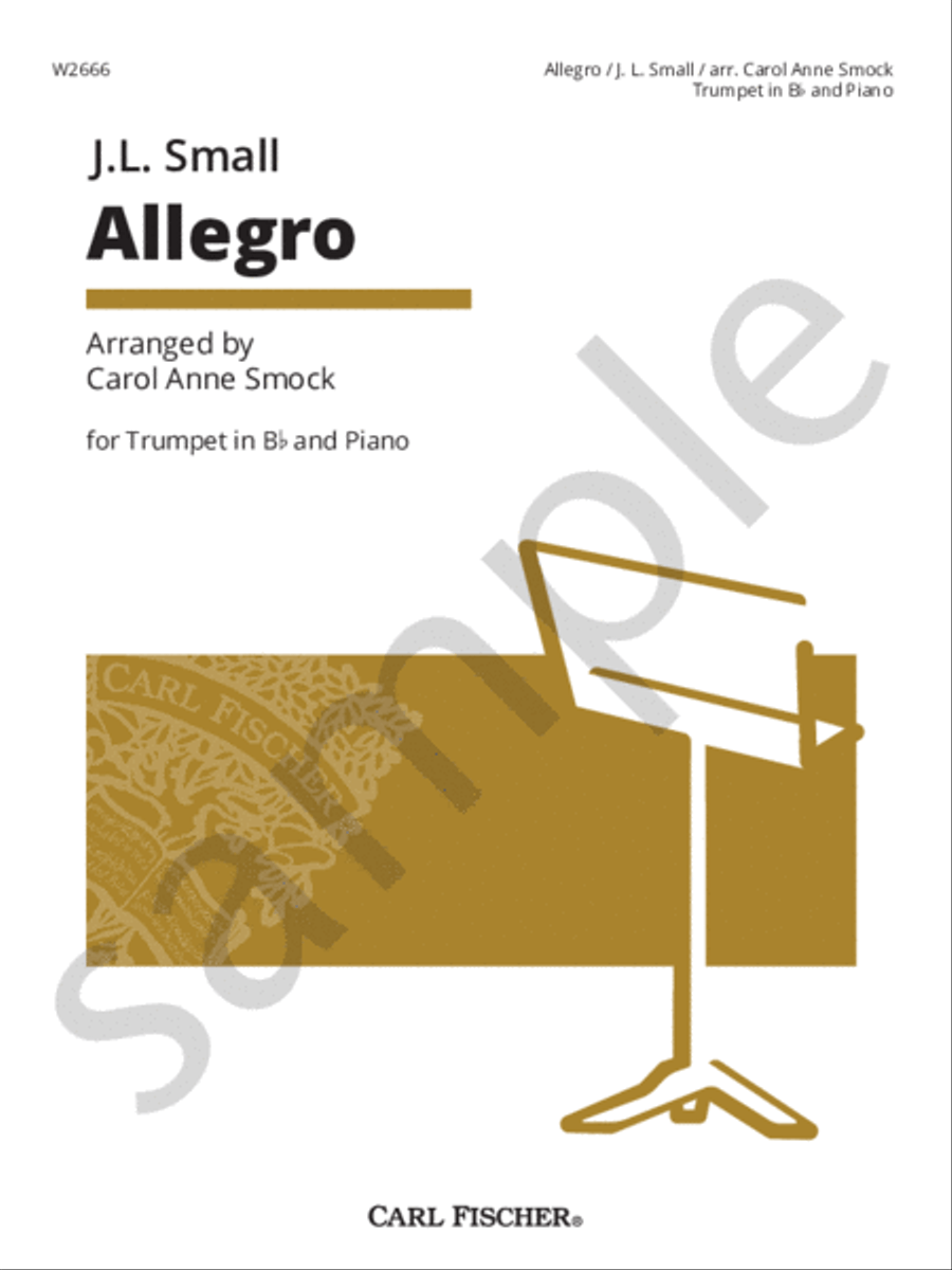 Allegro Trumpet Solo scores gallery preview page 1