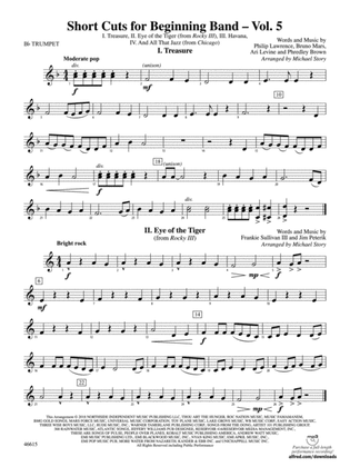 Short Cuts for Beginning Band -- Vol. 5: 1st B-flat Trumpet