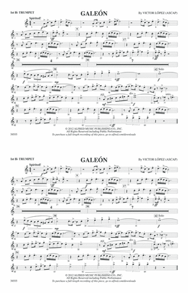 Galeón: 1st B-flat Trumpet