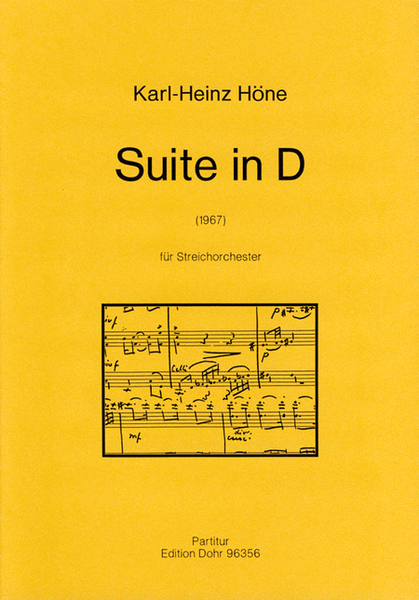Suite in D für Streichorchester (1967)
