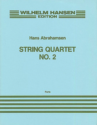 Book cover for Hans Abrahamsen: String Quartet No.2 (Parts)
