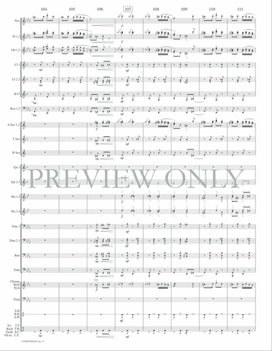 Symbiopholie! Concert Band scores gallery preview page 17
