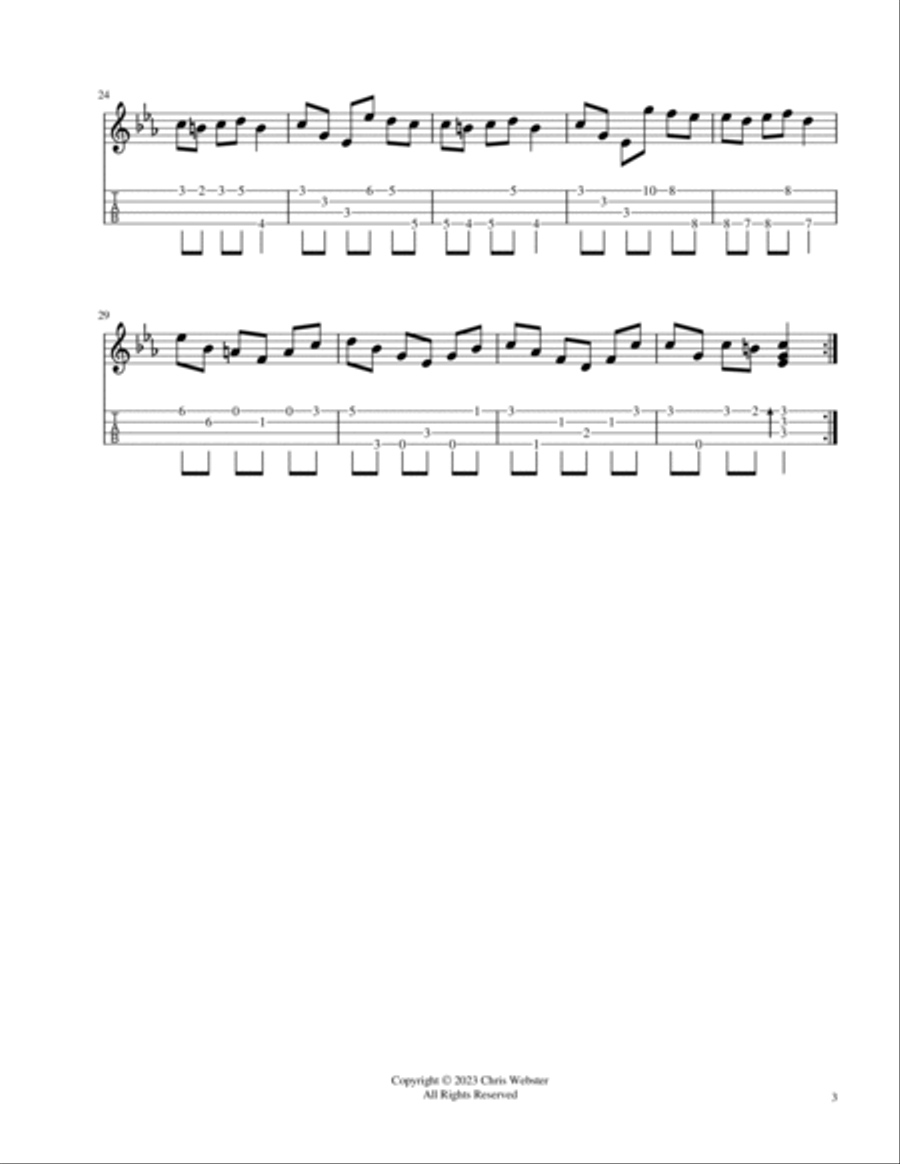 Baroque Uke #8 Six Easy Pieces Ukulele scores gallery preview page 3
