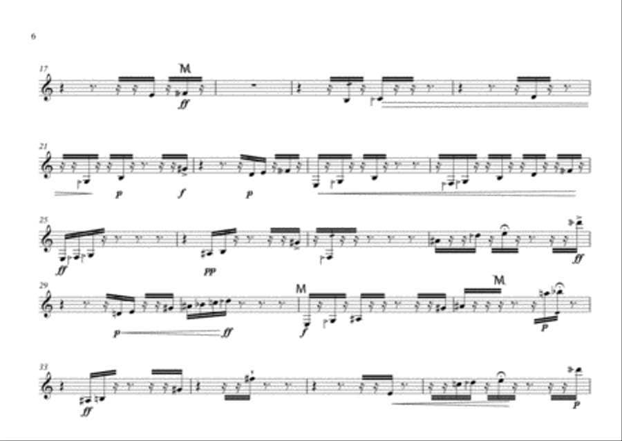 Walking in the darkness (A little piece for persian santur) Dulcimer scores gallery preview page 6