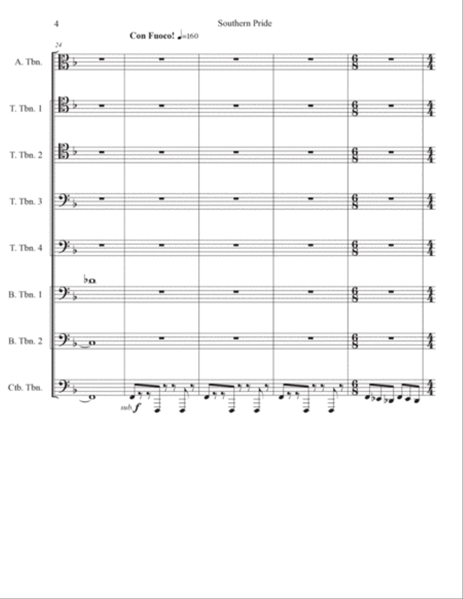 Southern Pride Trombone scores gallery preview page 4