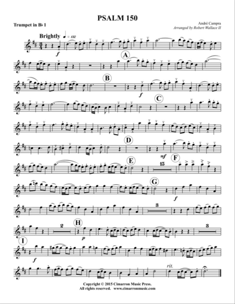 Psalm 150 Psalm 150 Brass Ensemble scores gallery preview page 5