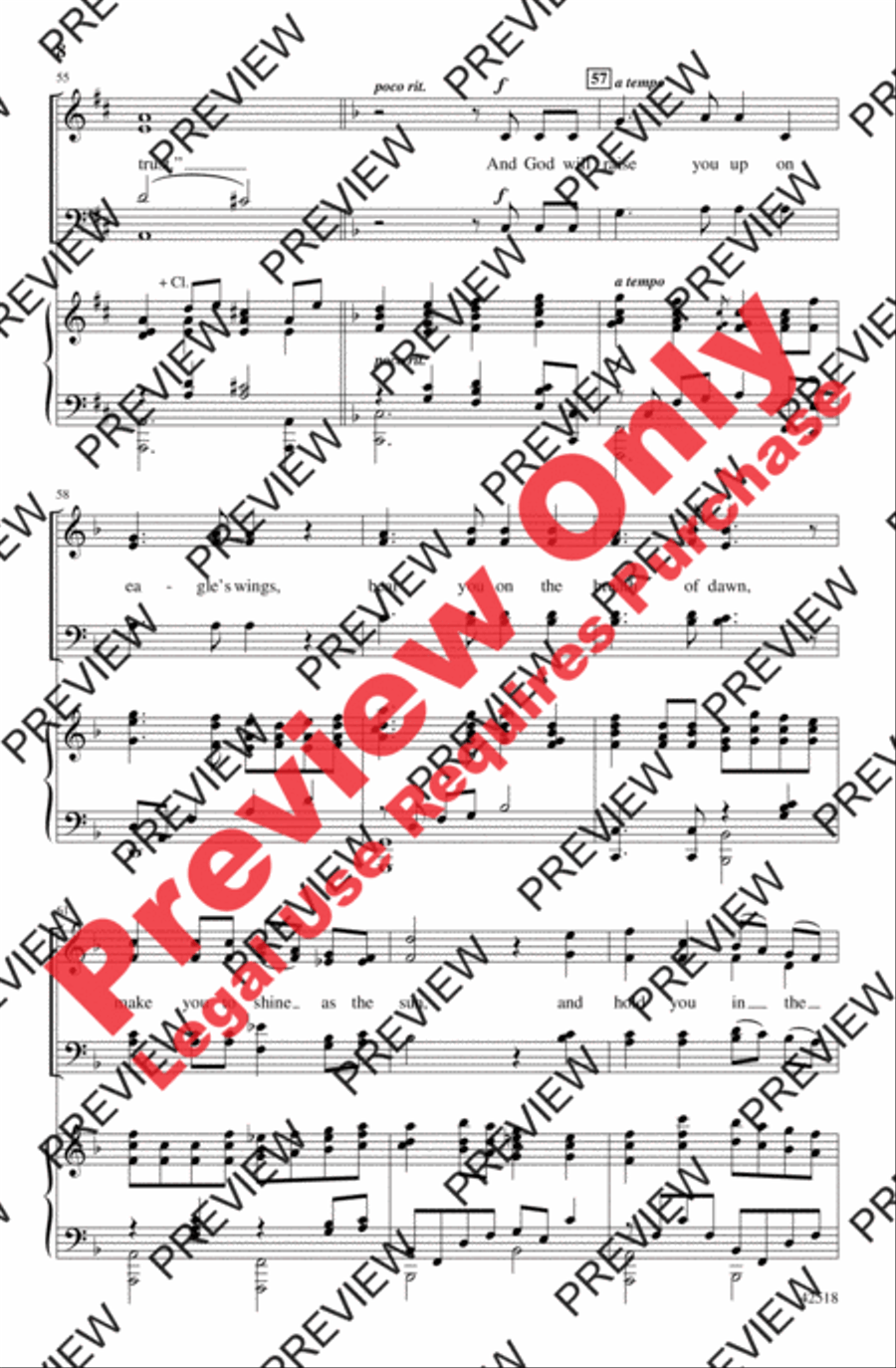 Teach Me, Lord, to Wait 4-Part scores gallery preview page 19