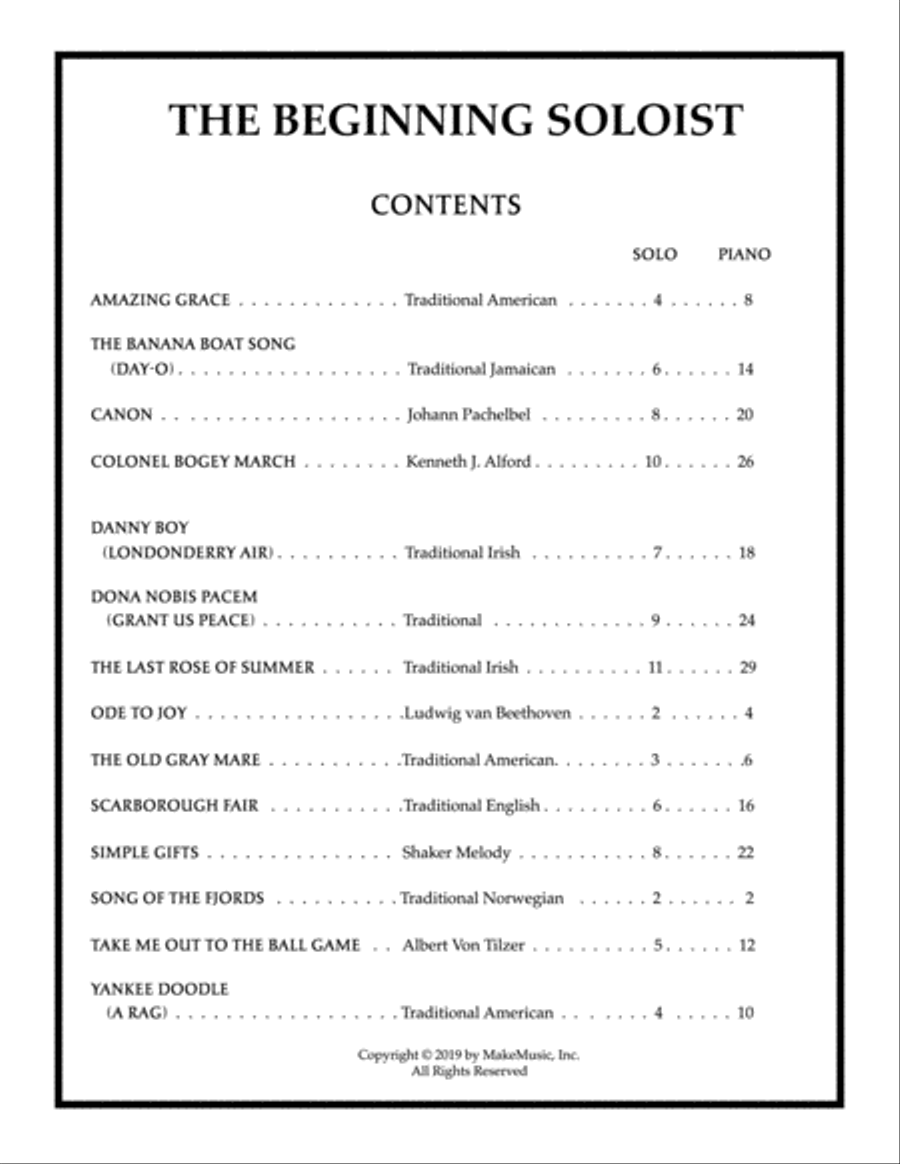 The Beginning Bassoon Soloist Small Ensemble scores gallery preview page 1