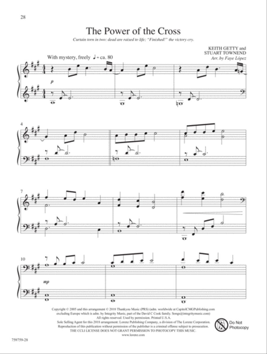 Behold the Lamb of God! Piano Solo scores gallery preview page 8