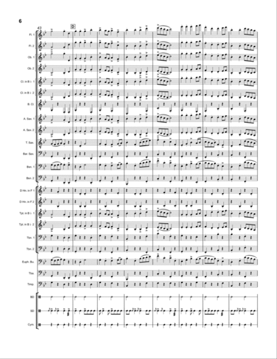 Frontiersmen's Odyssey Frontiersmen's Odyssey Concert Band scores gallery preview page 6