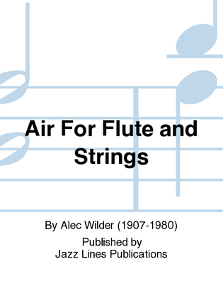 Air For Flute and Strings