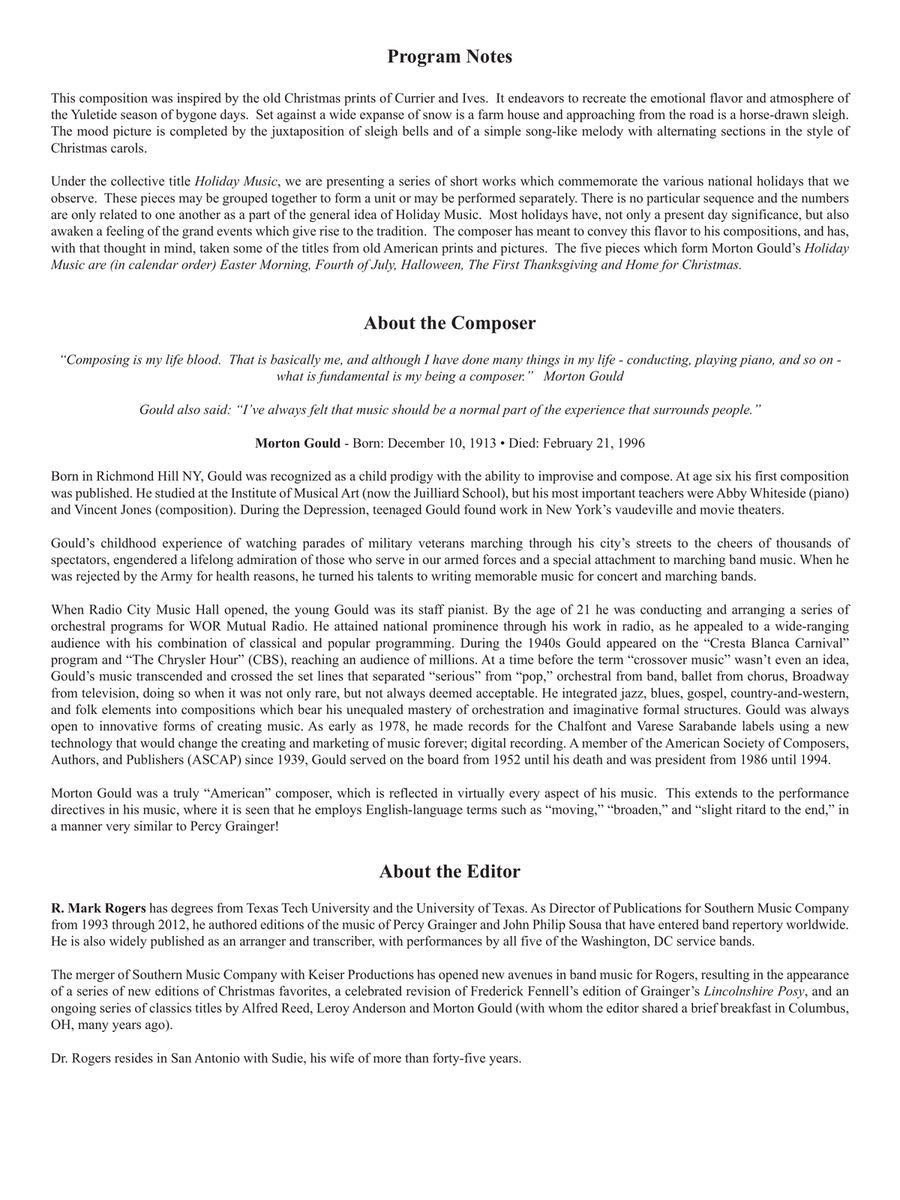 Fourth of July (arr. R. Mark Rogers) - Full Score Concert Band scores gallery preview page 2