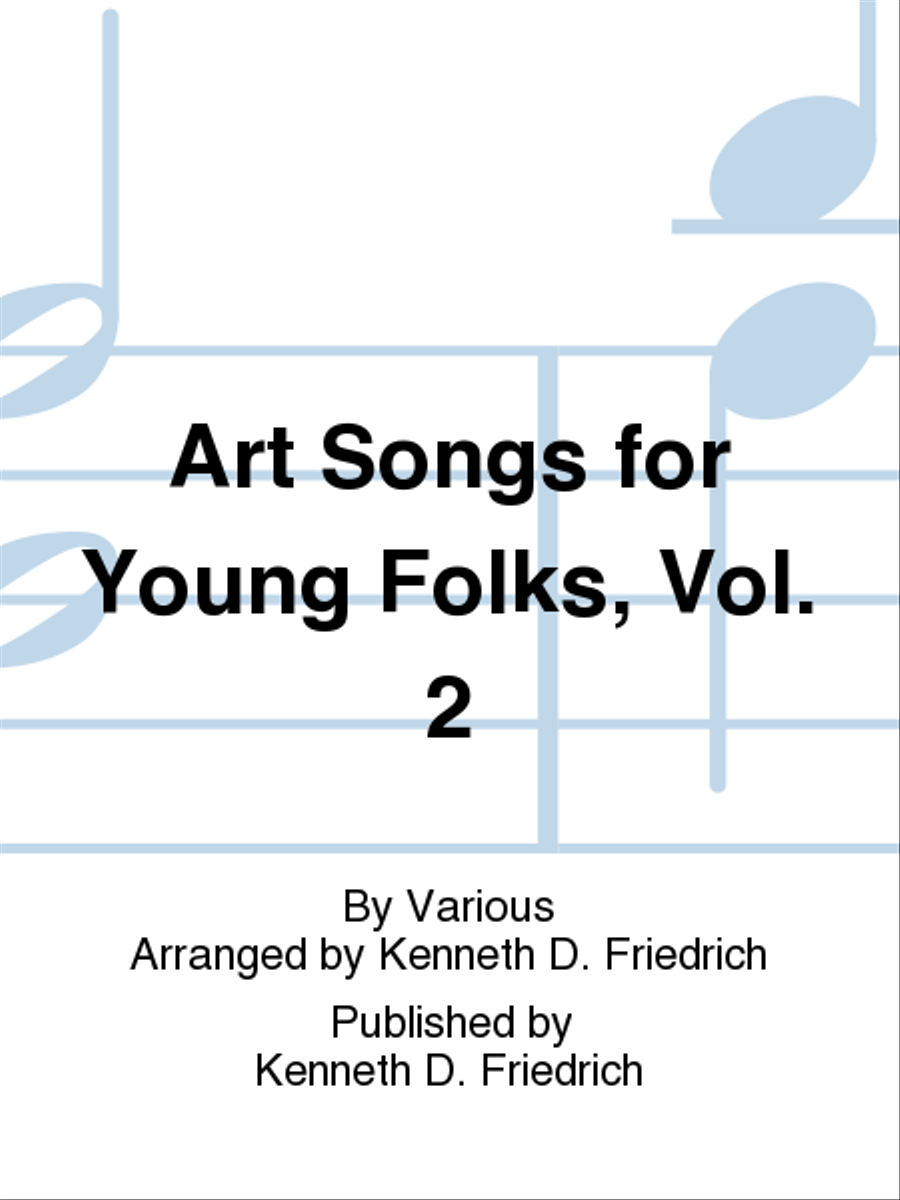 Art Songs for Young Folks, Vol. 2 Baritone Saxophone scores gallery preview page 1