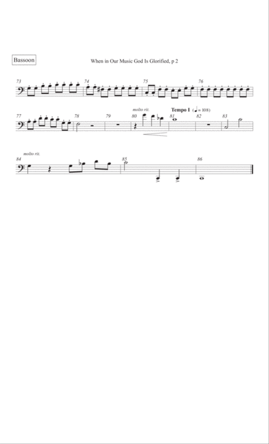 When in Our Music God Is Glorified 4-Part scores gallery preview page 31