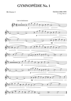 Book cover for Gymnopédie Nos. 1,2,3 for Clarinet Quartet