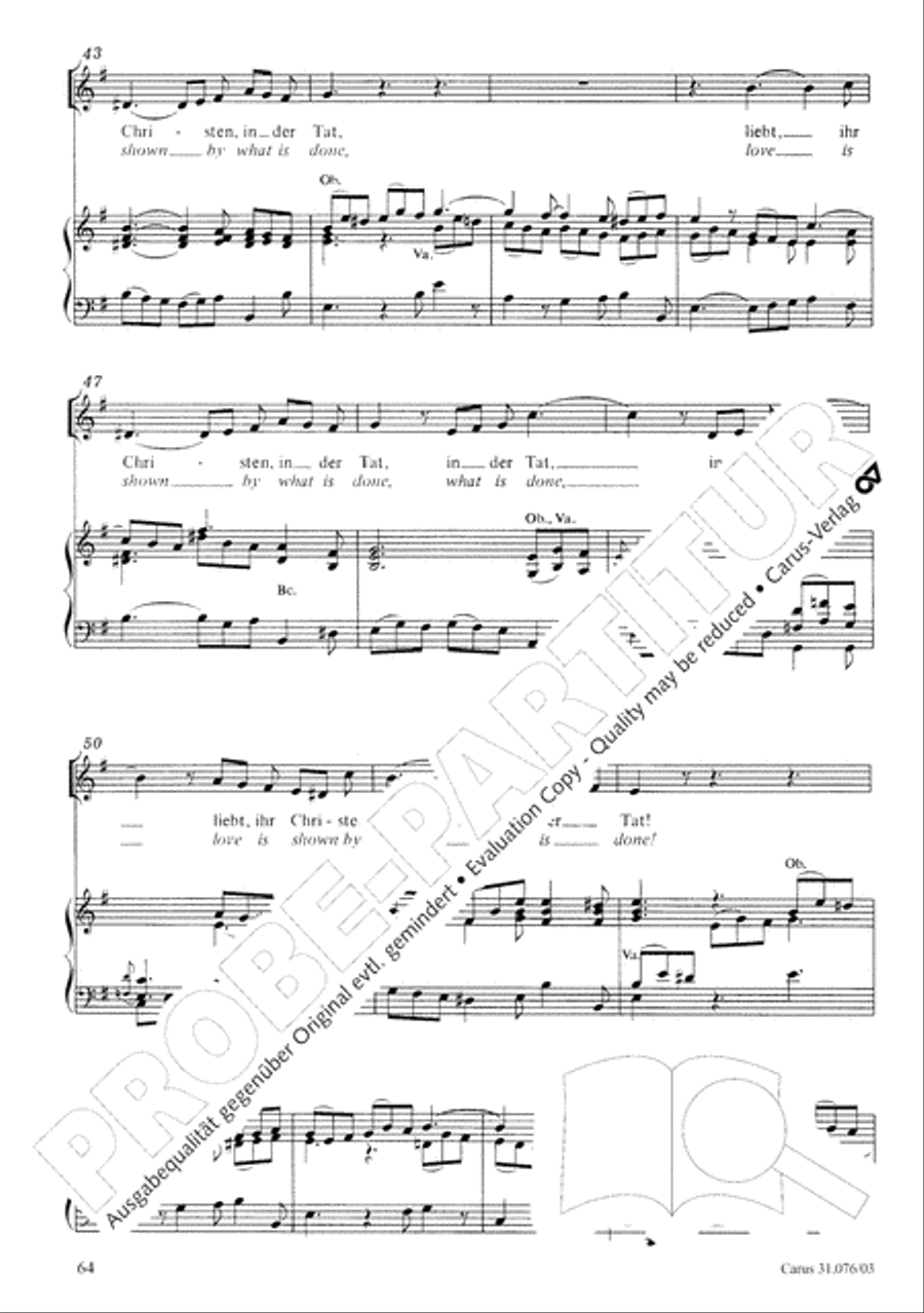 The heavens are telling the Father's glory (Die Himmel erzahlen die Ehre Gottes) 4-Part scores gallery preview page 65