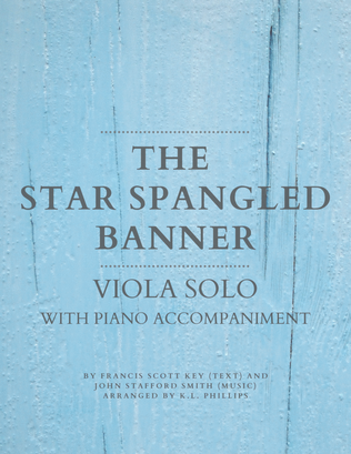 Book cover for The Star Spangled Banner - Viola Solo with Piano Accompaniment