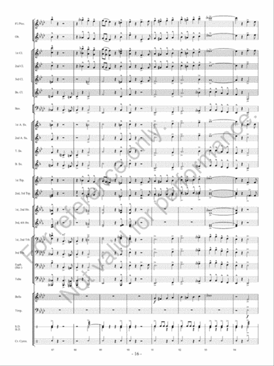 Freedom City Concert Band scores gallery preview page 17