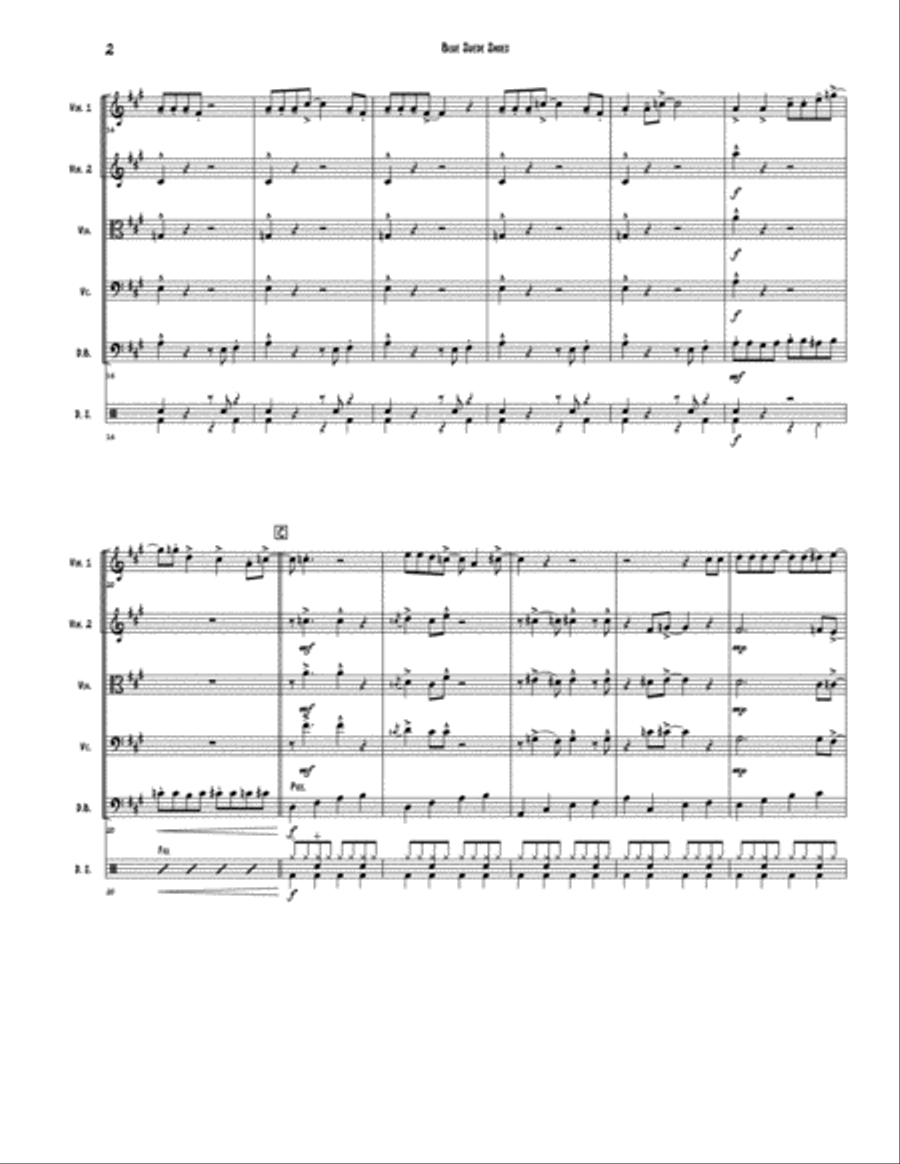 Blue Suede Shoes String Quintet scores gallery preview page 2