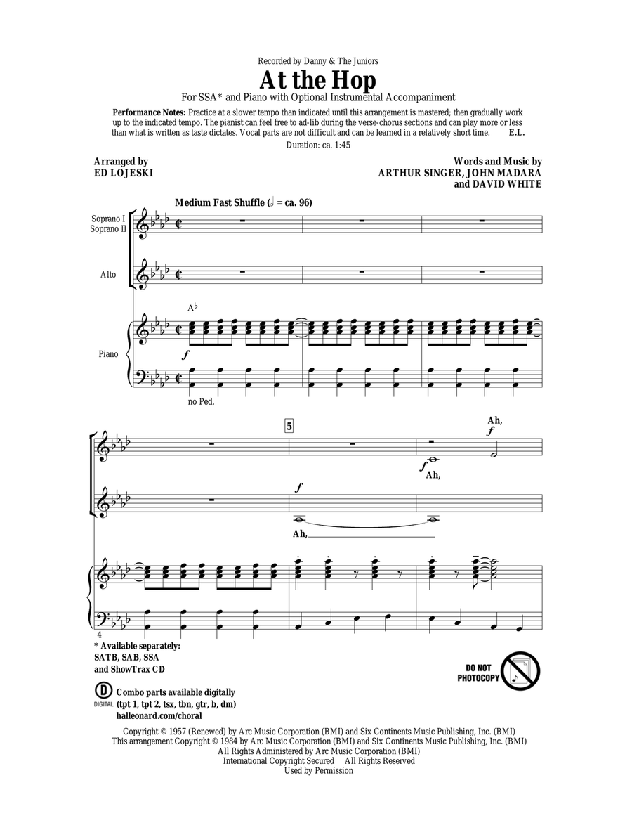 At The Hop SSA scores gallery preview page 1