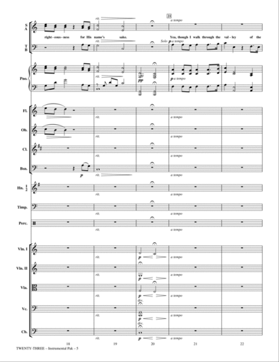 Twenty-Three (arr. Phillip Keveren) - Full Score Choir scores gallery preview page 5