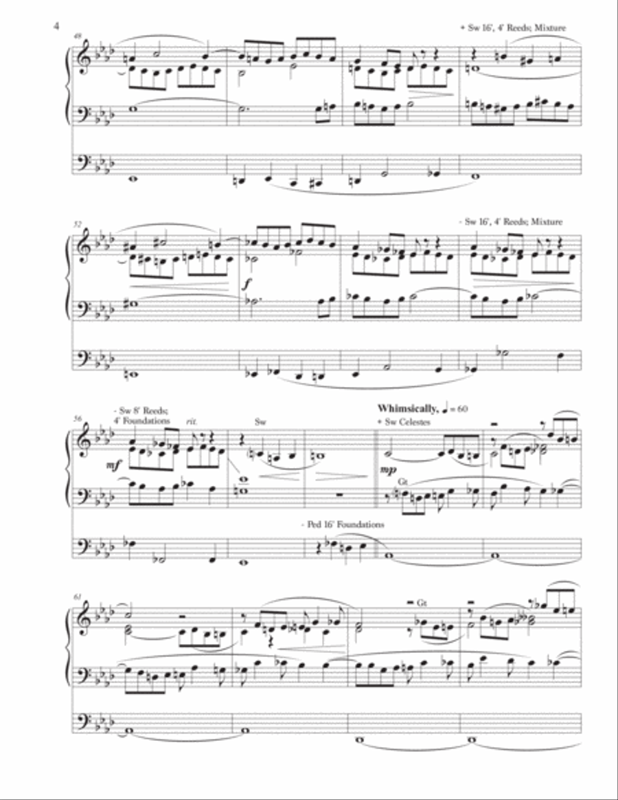 Prelude and Fugue in A-flat Major Organ Solo scores gallery preview page 6