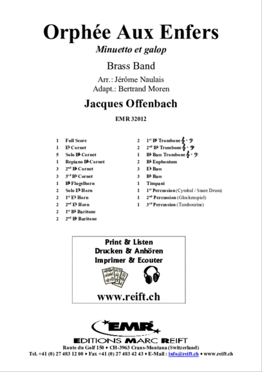 Orphee Aux Enfers Brass Band scores gallery preview page 2