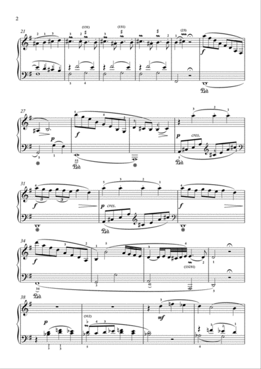 Scarlatti-Sonata in e-minor L.427 K.402(piano) Piano Solo scores gallery preview page 3