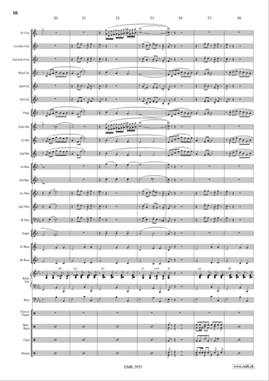Romantic Rumba Brass Band scores gallery preview page 11