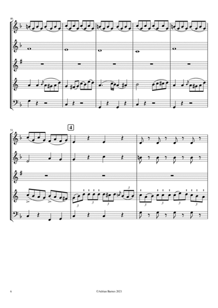 Six Quartets (arranged for Wind Quintet) No 1 1st Movement image number null