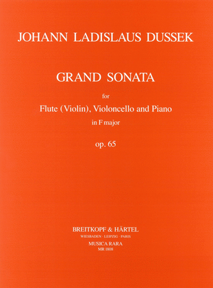 Book cover for Grand Sonata in F major Op. 65