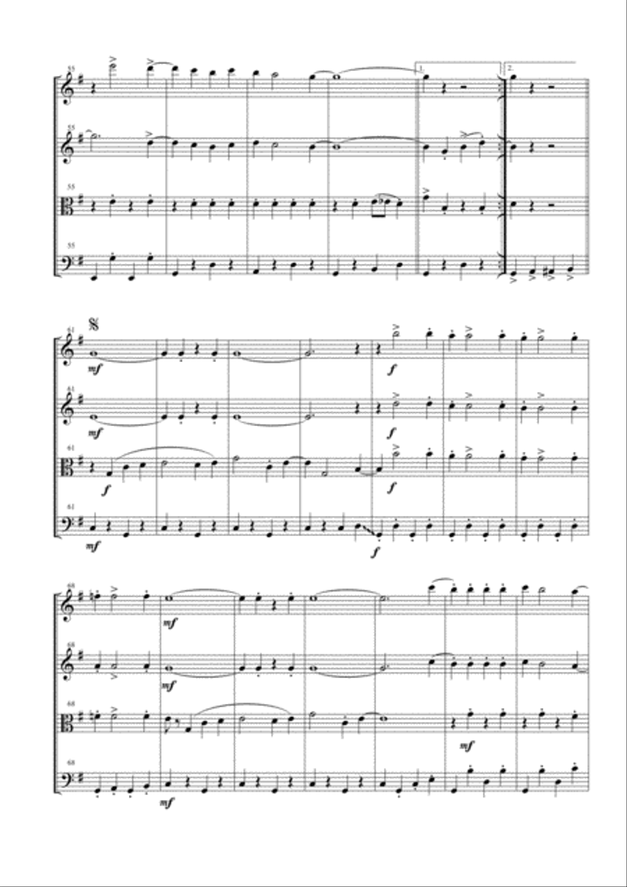 Ob-La-Di, Ob-La-Da String Quartet scores gallery preview page 6