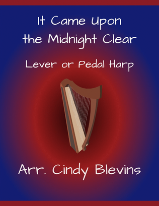 Book cover for It Came Upon the Midnight Clear, for Lever or Pedal Harp