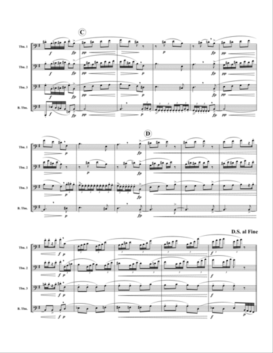 Dance of the Sugarplum Fairy, from The Nutcracker Trombone Quartet scores gallery preview page 2