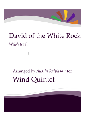 Book cover for David of the White Rock - wind quintet