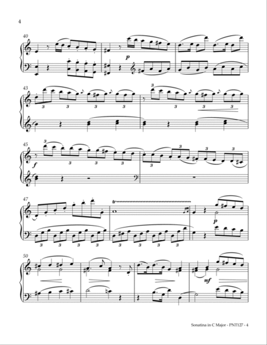 Sonatina Opus 37, Number 3 Piano Method scores gallery preview page 4