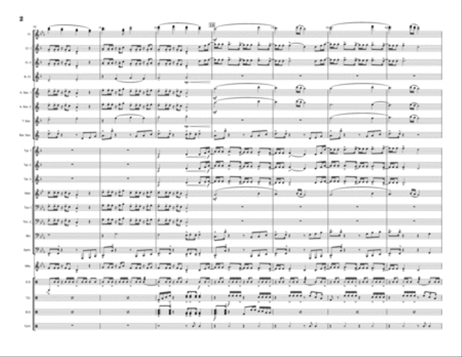 Dance The Night Marching Band scores gallery preview page 2