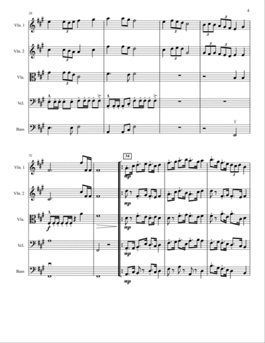 Cavalieri di Stalloni Toscani String Orchestra scores gallery preview page 4