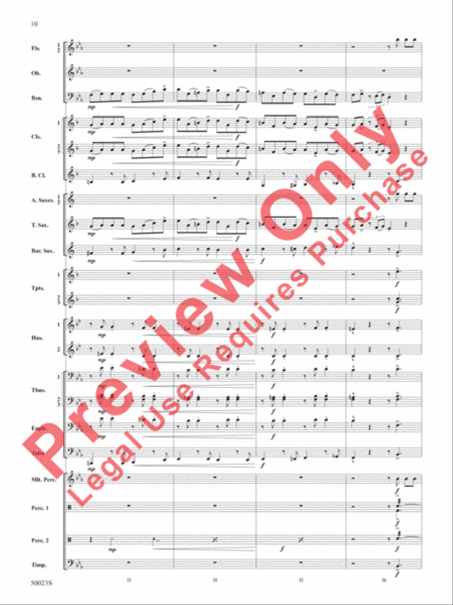 A New Orleans Nutcracker Suite Concert Band scores gallery preview page 11