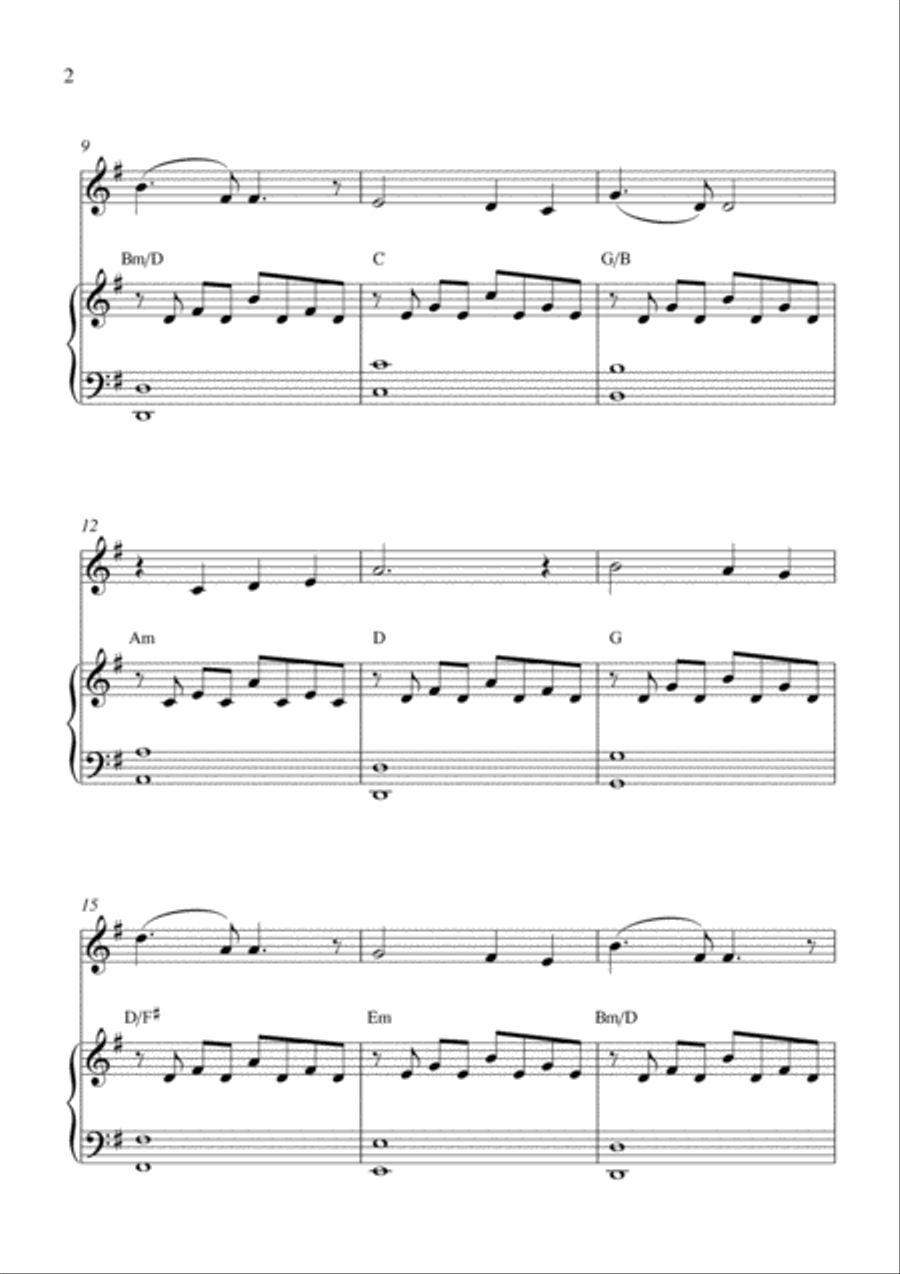 Walk Hand In Hand Walk Hand In Hand Piano scores gallery preview page 2