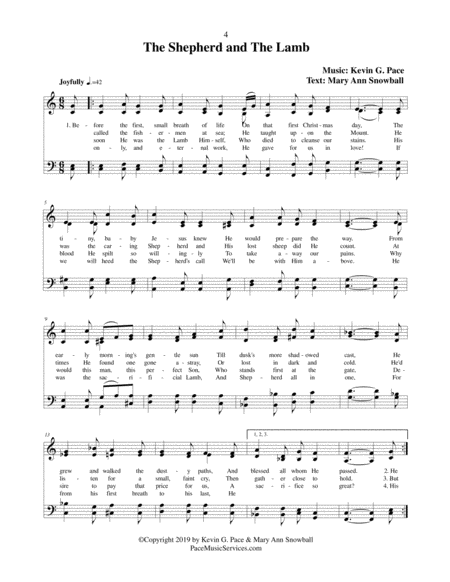 The Shepherd and the Lamb - an original hymn image number null