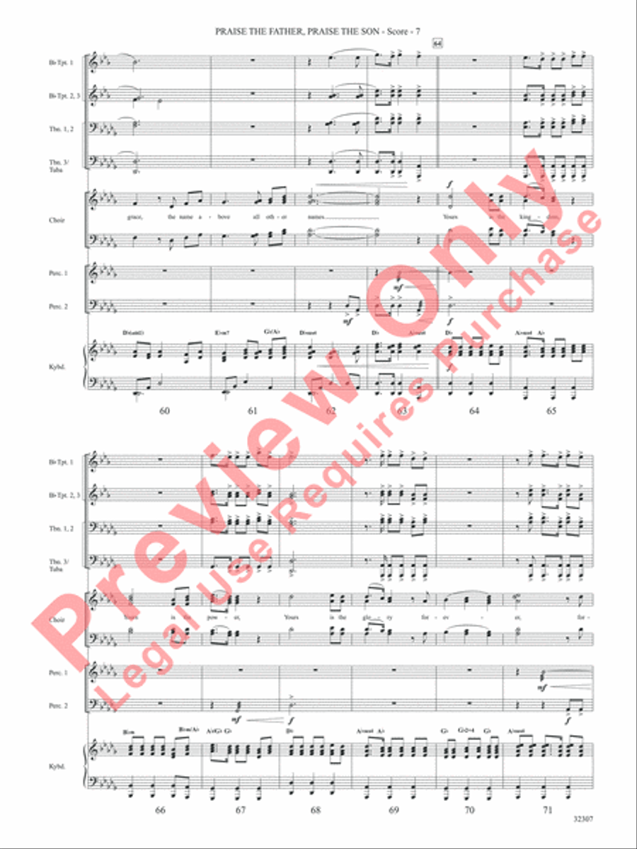 Praise the Father, Praise the Son Choir scores gallery preview page 8