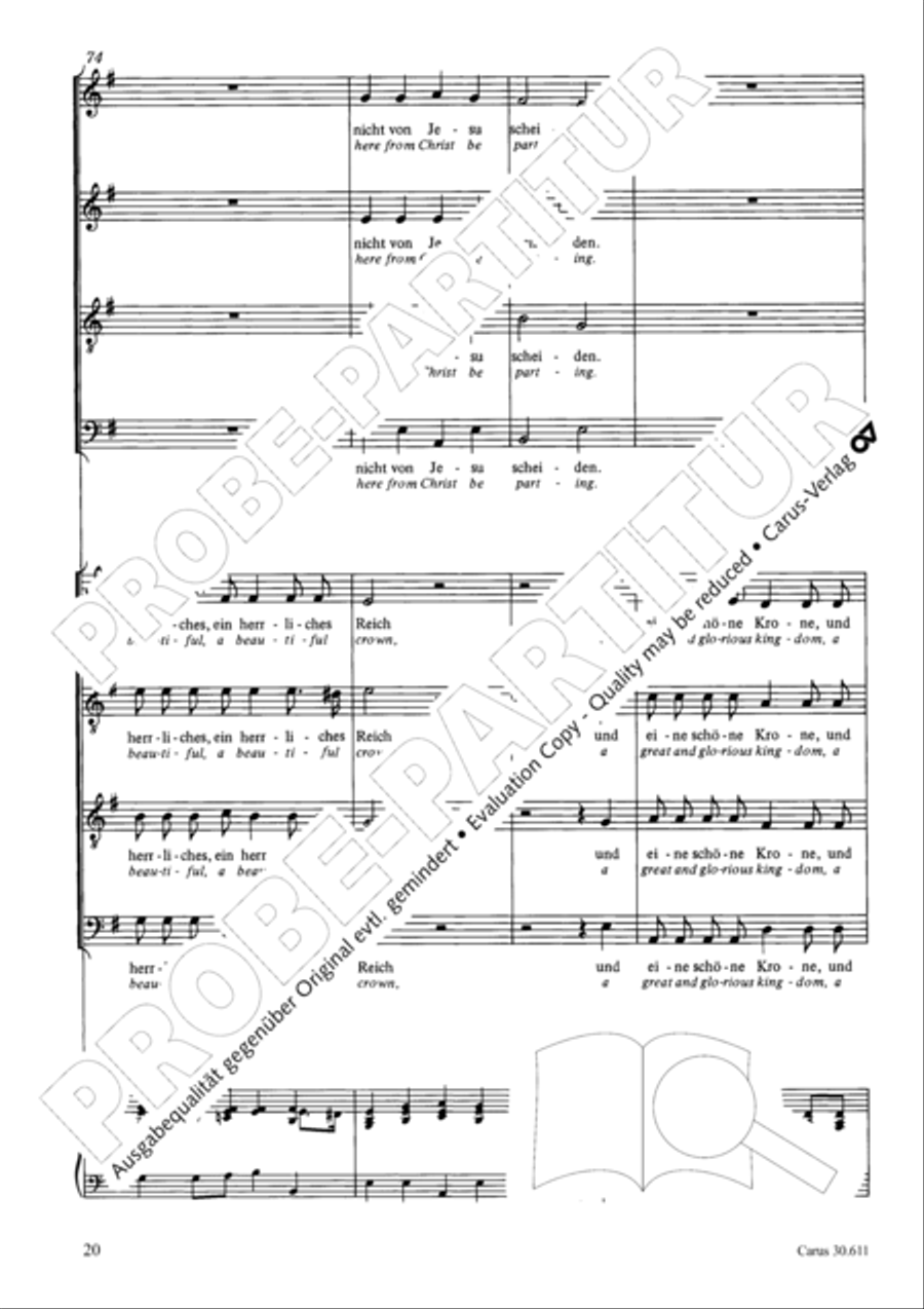 Keep what you have (Halt, was du hast) 4-Part scores gallery preview page 21