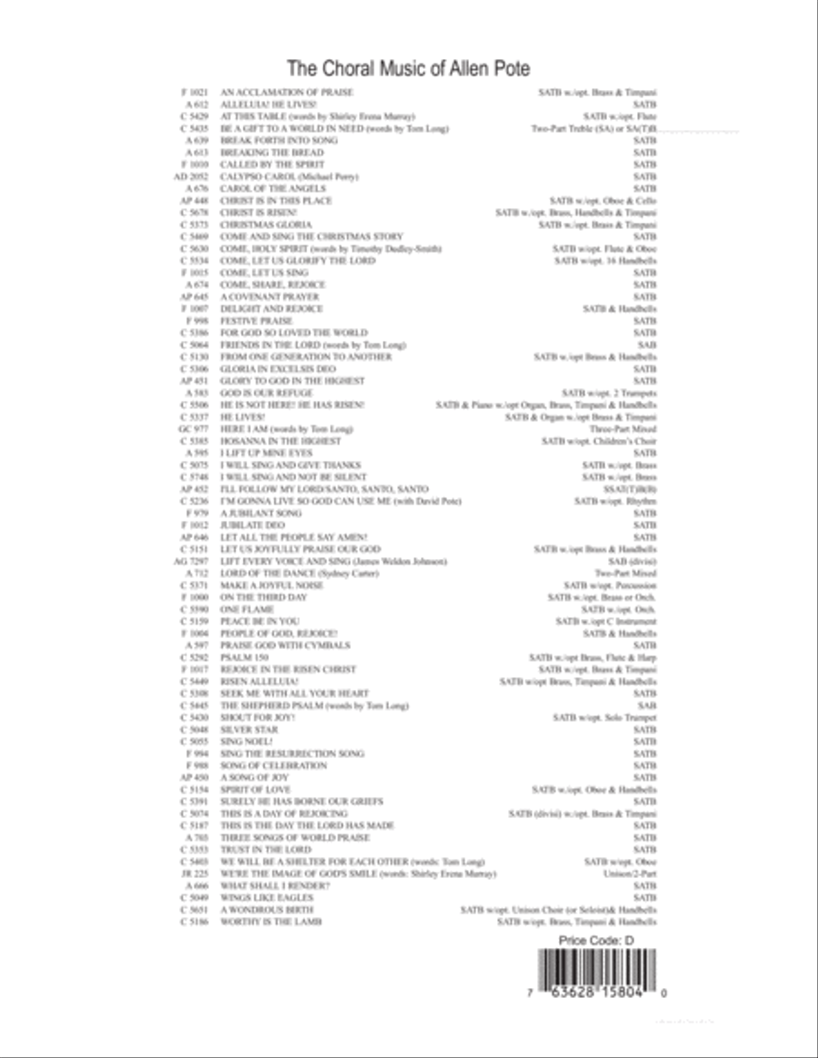 Forth He Came at Easter Choir scores gallery preview page 12