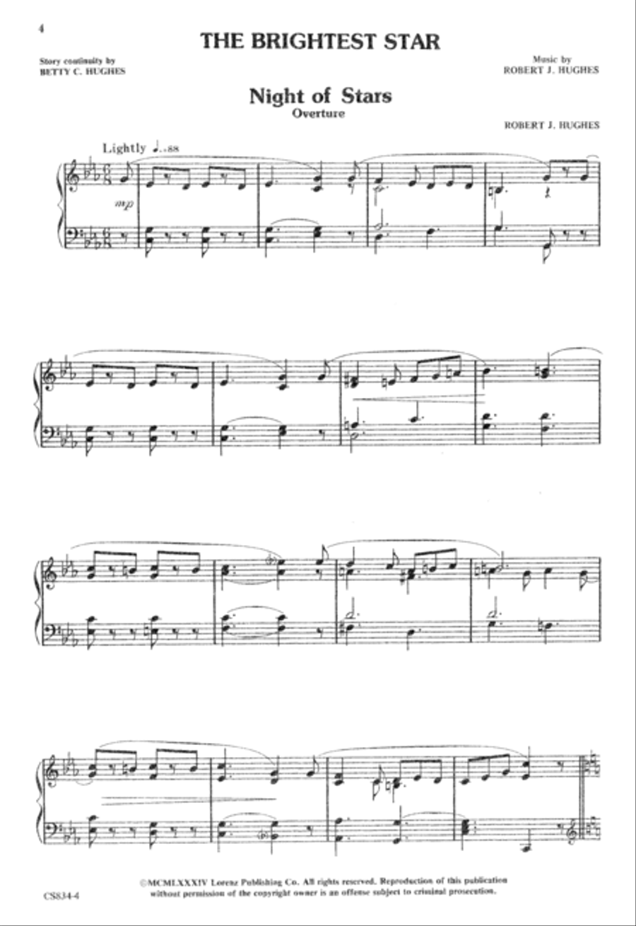 The Brightest Star Unison Choir scores gallery preview page 4
