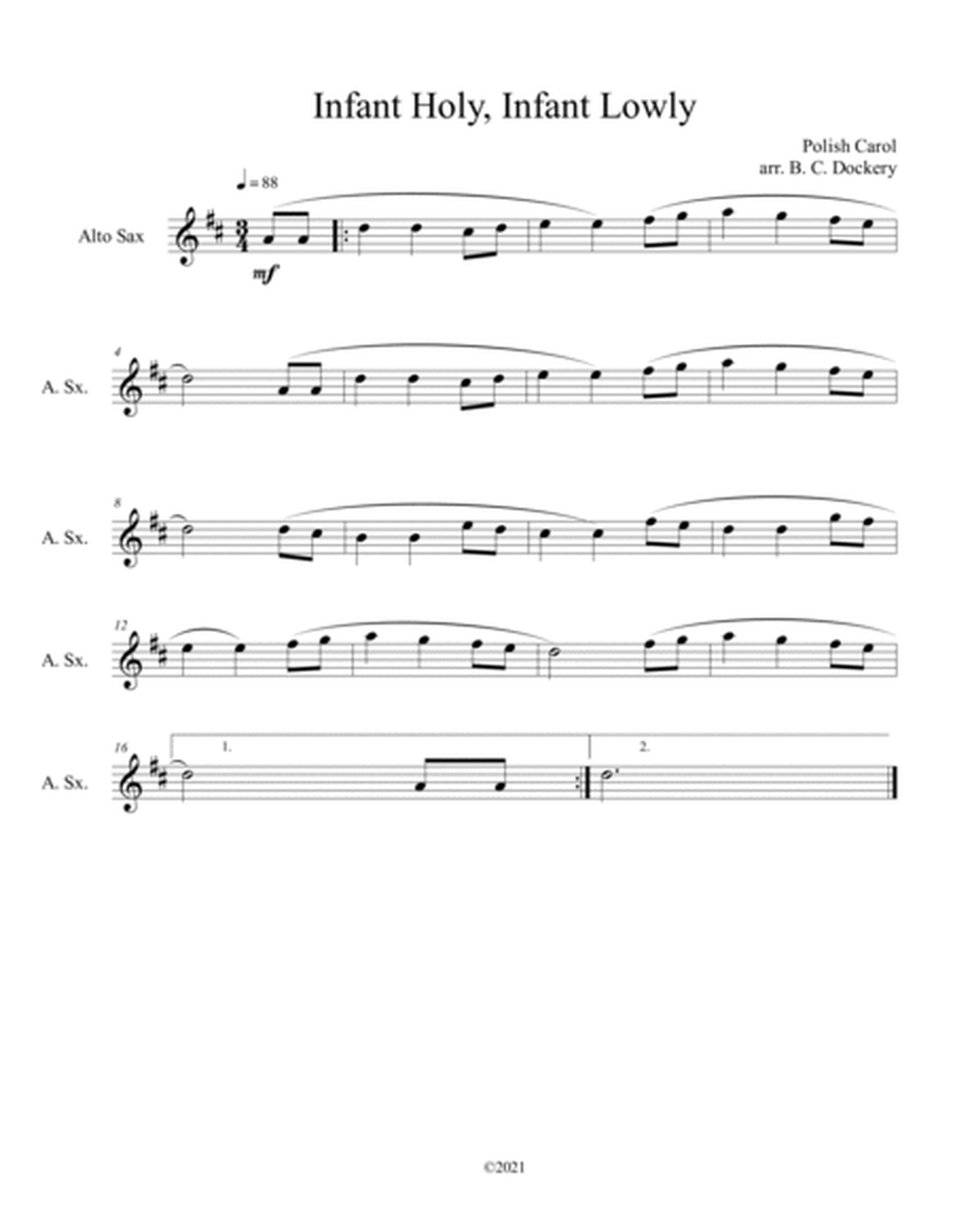 10 Christmas Solos for Alto Sax (Vol. 3) image number null