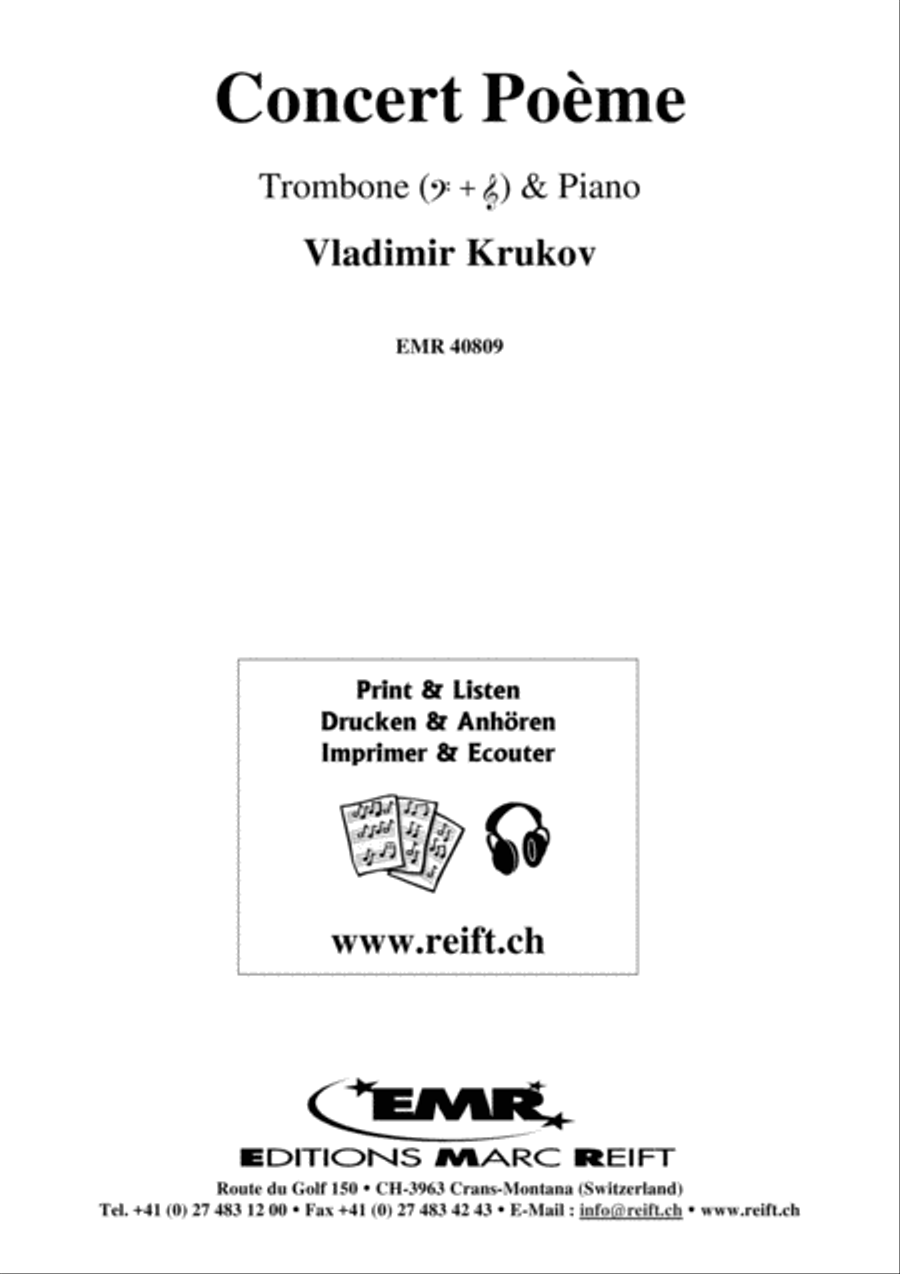 Concert Poeme Piano Accompaniment scores gallery preview page 1