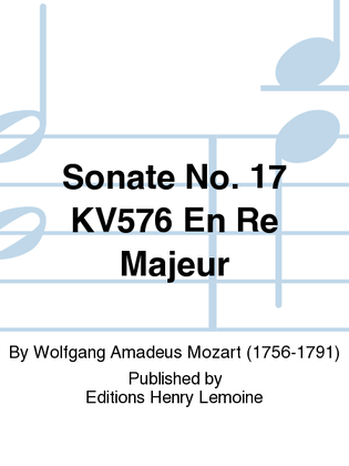 Sonate No. 17 KV576 en Re maj.