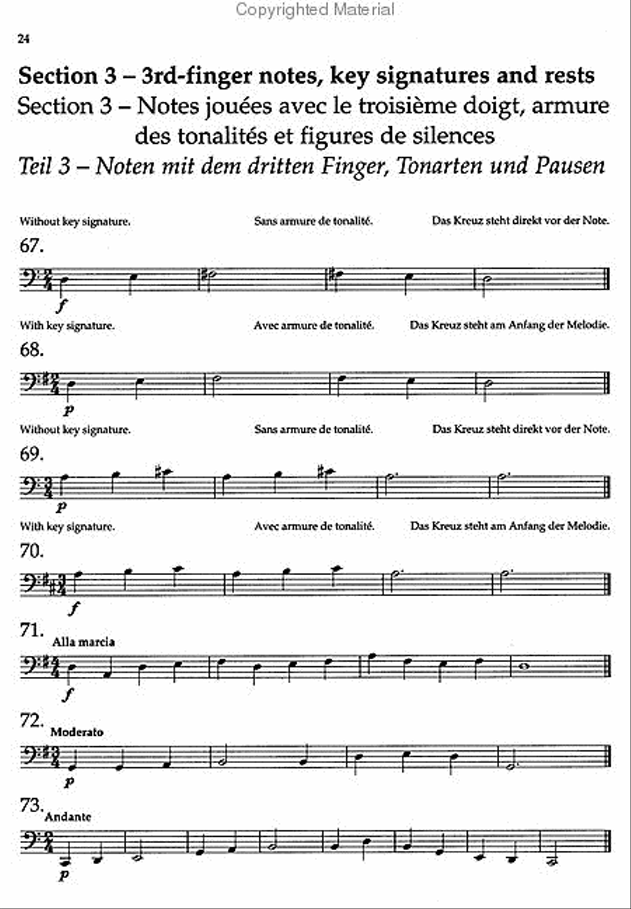 Cello Sight-Reading 1 Cello scores gallery preview page 4
