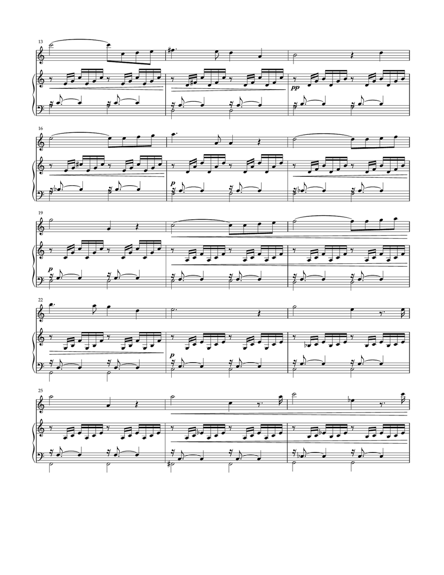 Ave Maria (Bach / Gounod) for violin and piano Violin Solo scores gallery preview page 2